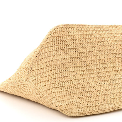 Loewe Raffia Paula's Ibiza Fold Shopper Tote Natural Tan 7 of 9