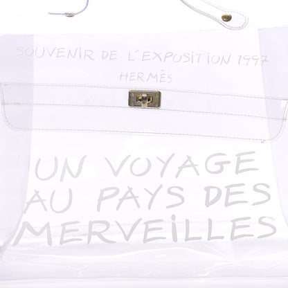 Hermes Vinyl Souvenir De L'Exposition Kelly Transparent 4 of 11