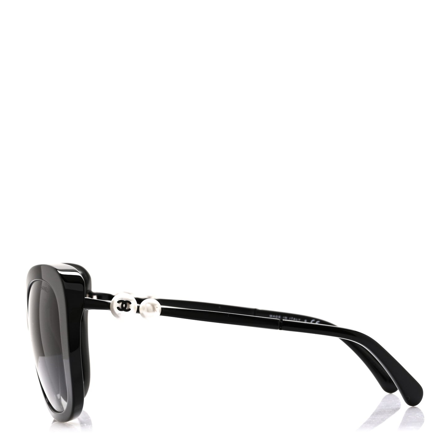 Acetate Butterfly Winter Pearl Sunglasses 5339-H-A Black