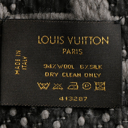 Louis Vuitton Wool Silk Logomania Scarf Verone 3 of 3