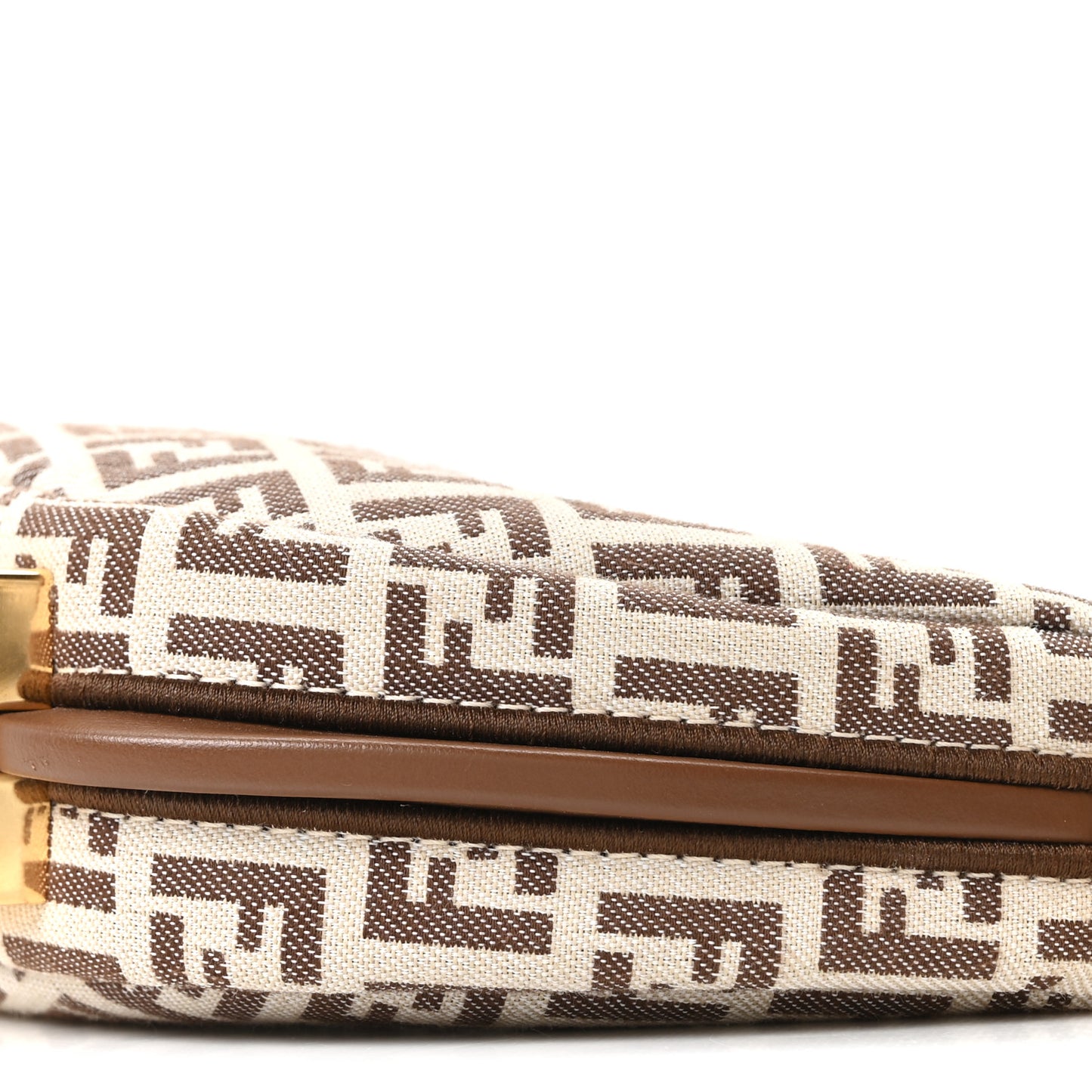 Fabric Jacquard FF 1974 Nano Fendigraphy Hobo Charm Beige