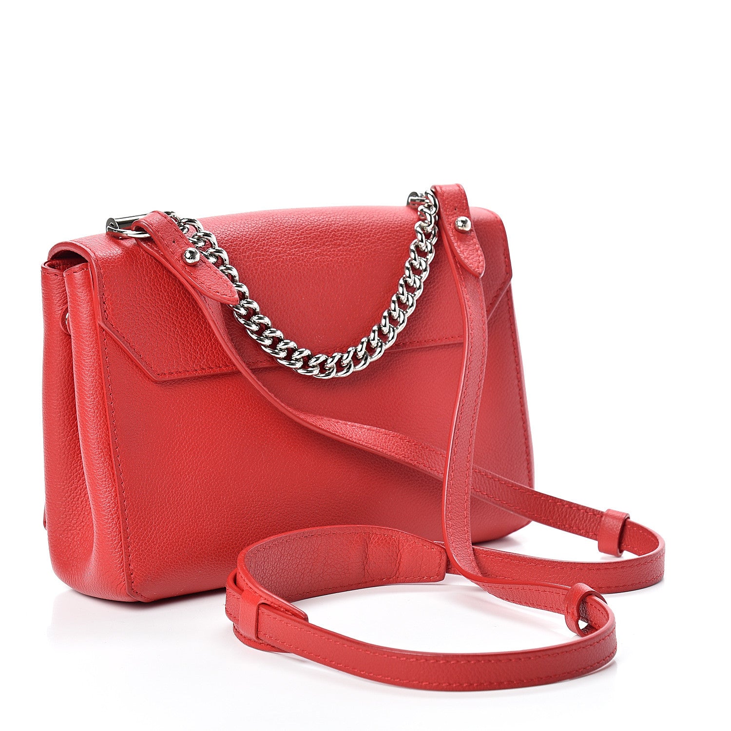 Louis Vuitton Calfskin Lockme II Chain Bag BB Rubis 2 of 11