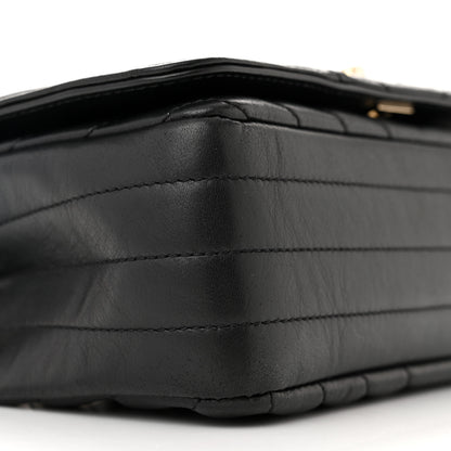 Chanel Calfskin Chevron Quilted Mini Statement Flap Black 9 of 11