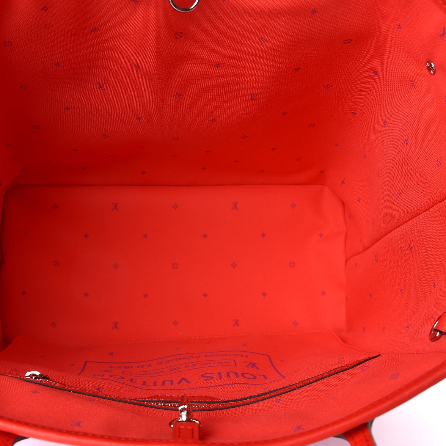 Louis Vuitton Monogram Escale Neverfull MM Rouge 4 of 9