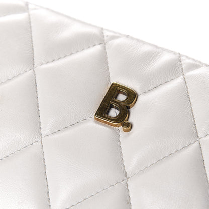 Balenciaga Nappa Calfskin Quilted Touch B Camera Shoulder Bag White 11 of 15