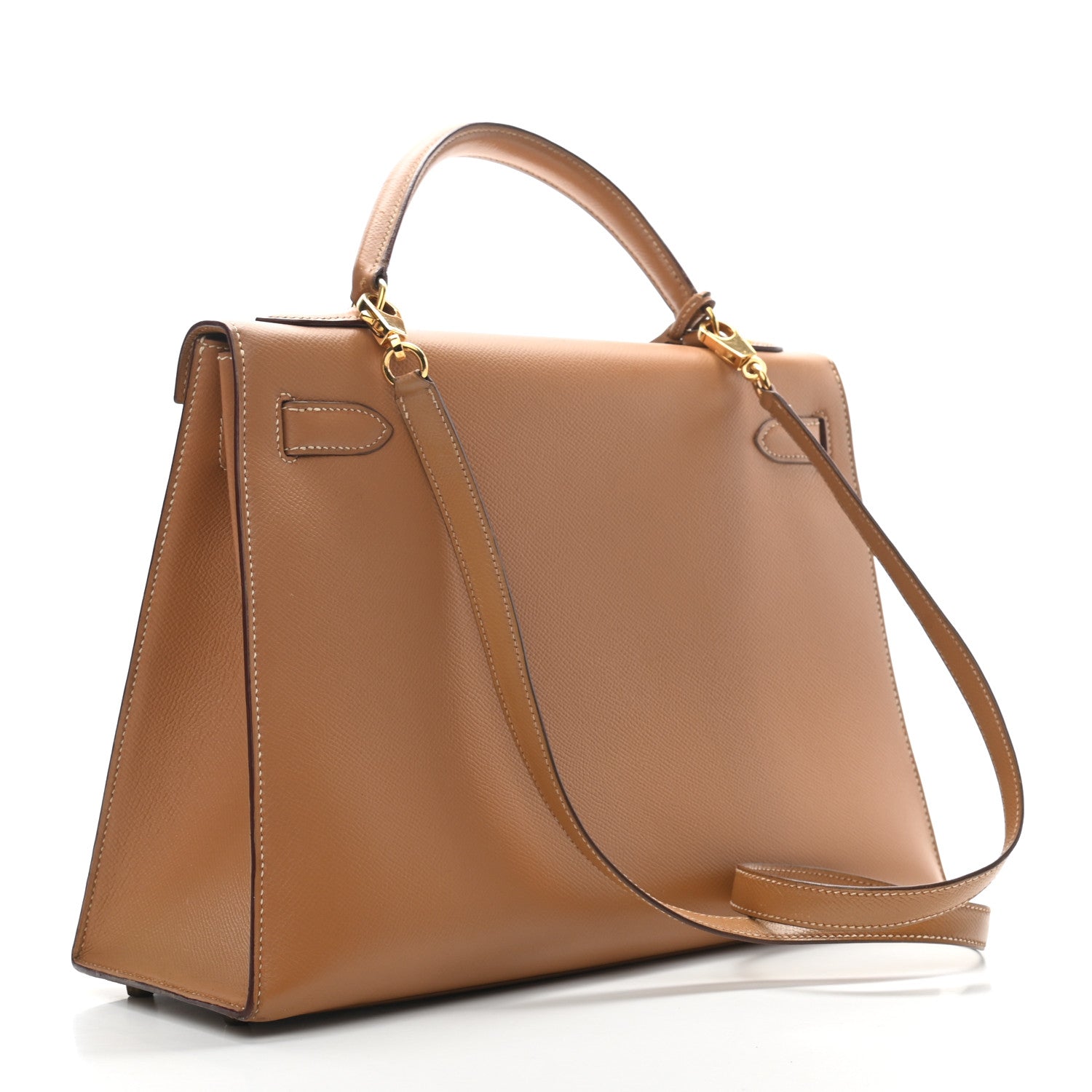 Hermes Courchevel Kelly Sellier 32 Gold 2 of 13