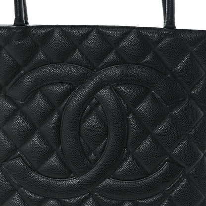 Chanel Caviar Quilted Medallion Tote Black 8 of 10