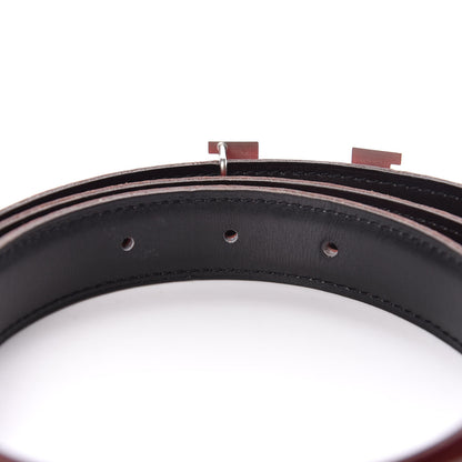 Hermes Box Togo 24mm Mini Constance H Belt Black Rouge Garance 4 of 6