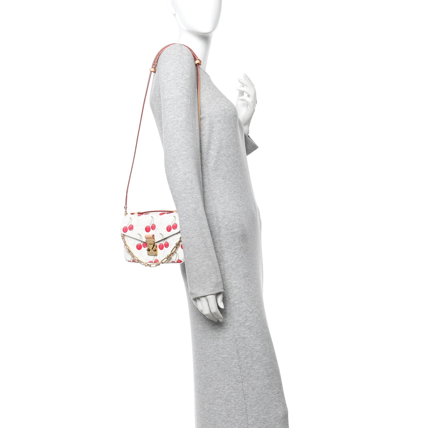 Louis Vuitton LV X TM Monogram Cerises Pochette Metis East West White 2 of 10