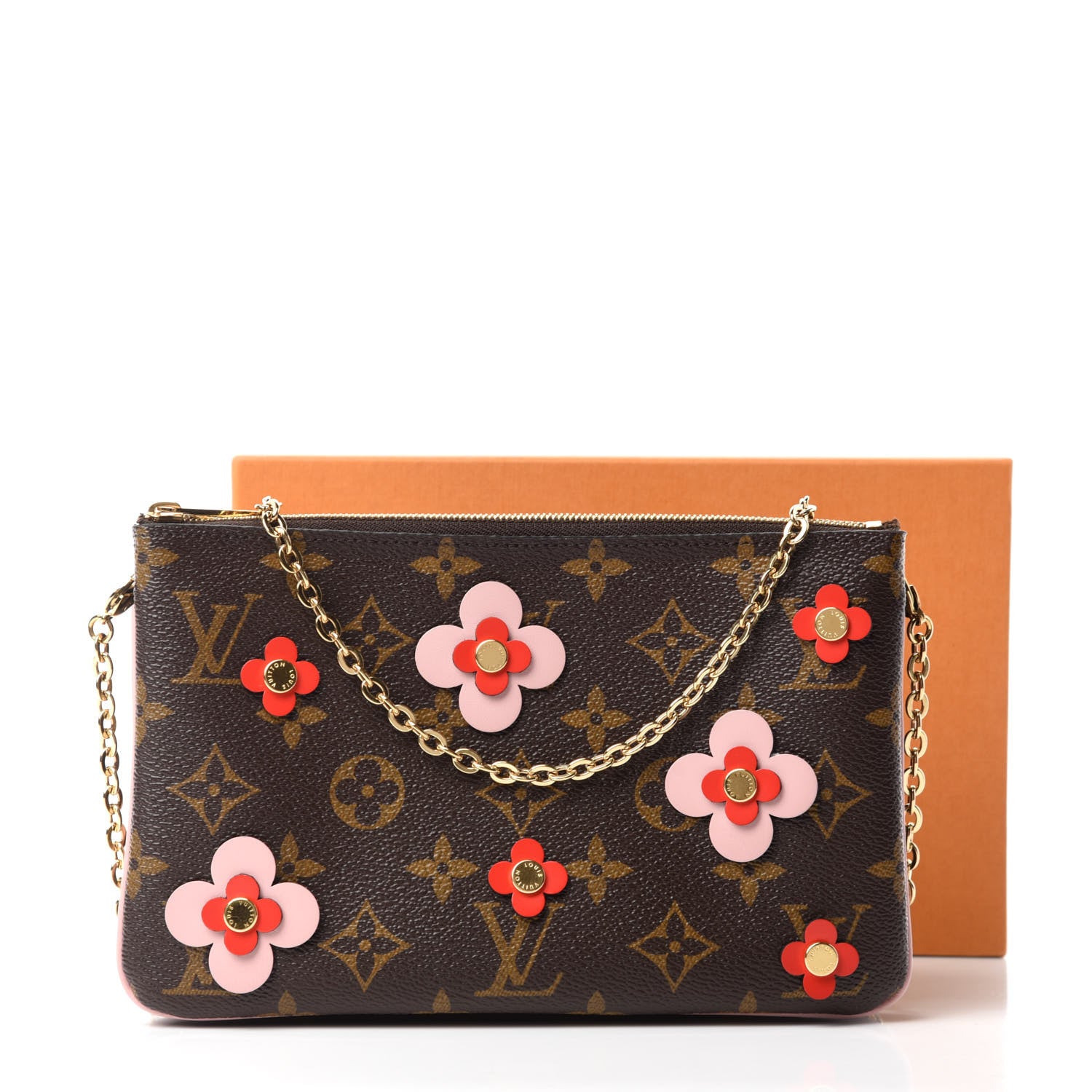Louis Vuitton Monogram Blooming Flowers Double Zip Pochette 12 of 12