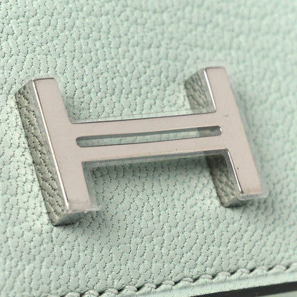 Hermes Chevre Mysore Tri-Fold Compact Bearn Wallet Vert Peppermint 8 of 9