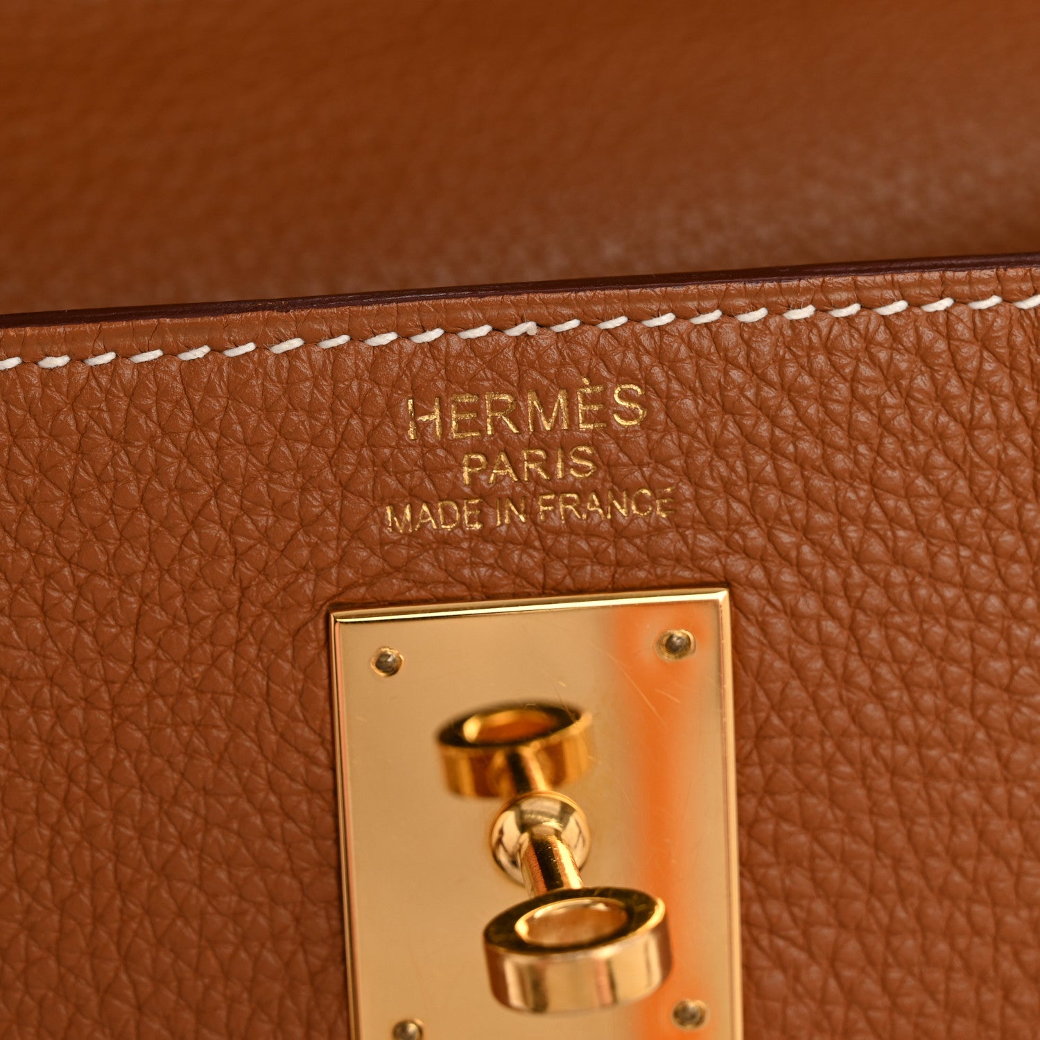 Hermes Togo Kelly Retourne 35 Gold 6 of 13