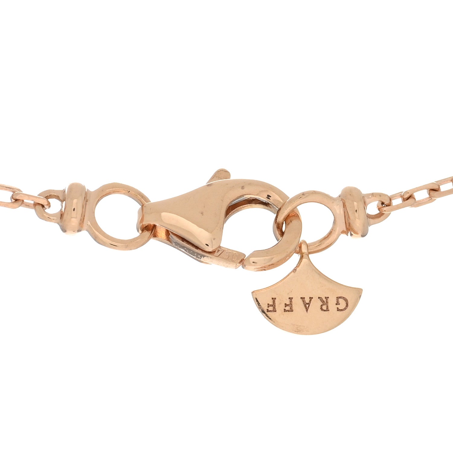 Graff 18K Rose Gold Diamond Mini Wild Flower Necklace 5 of 5
