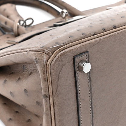 Hermes Ostrich Birkin 30 Mousse 13 of 20