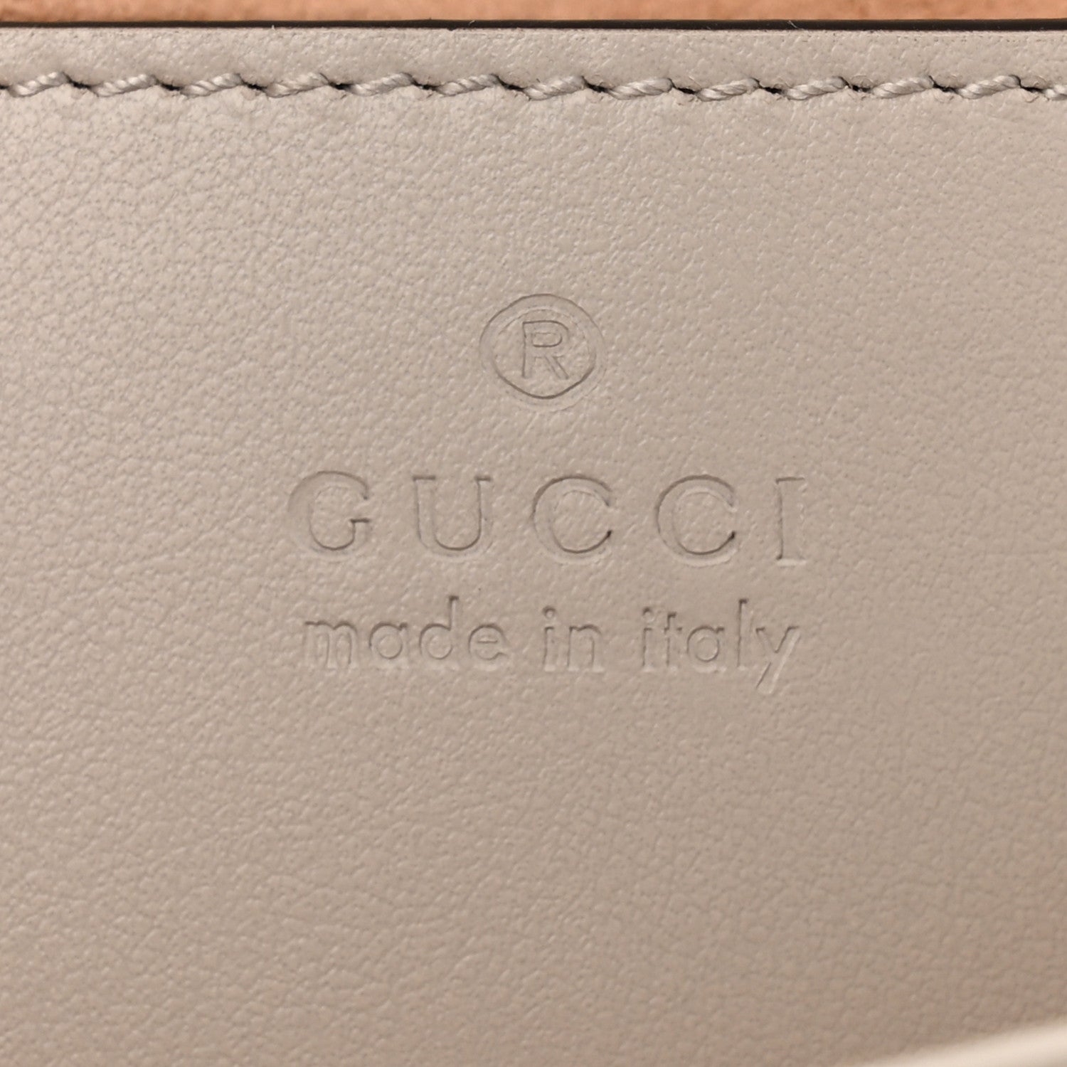 Gucci Calfskin Matelasse Mini GG Marmont Shoulder Bag Light Grey 6 of 10