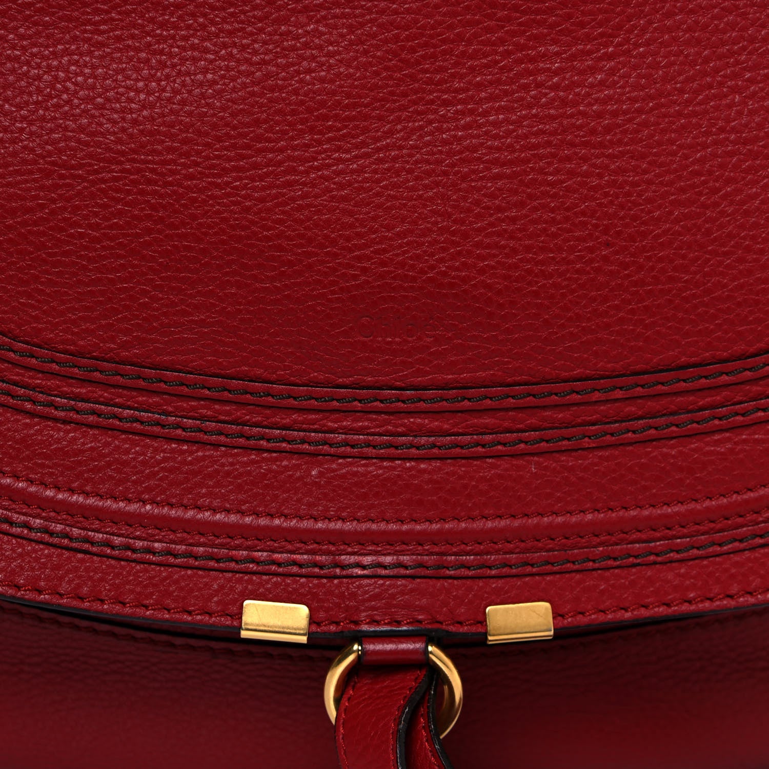 Chloe Calfskin Large Marcie Hobo Garnet 8 of 13