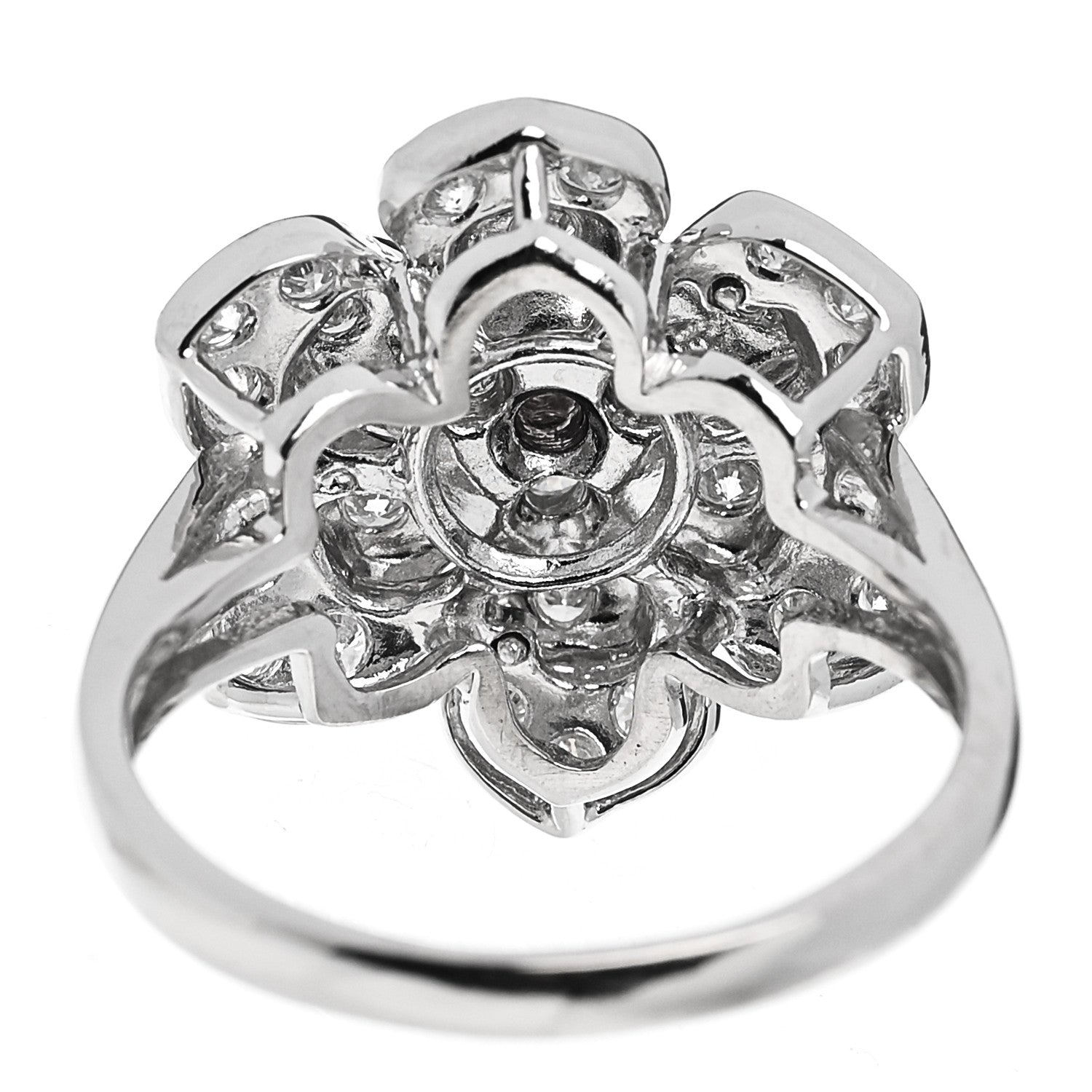 Parker & West by FASHIONPHILE Platinum Pink Diamond 1.11ctw Flower Cocktail Ring 57 8 8 of 10