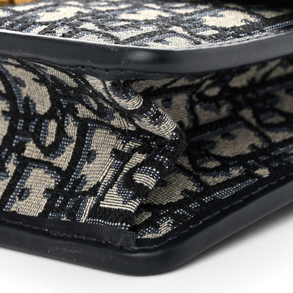 Christian Dior Oblique 30 Montaigne Flap Bag Blue 9 of 9