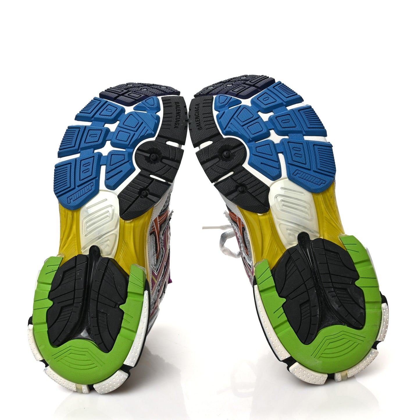 Mesh Rubber Womens Runner Sneakers 37 Multicolor