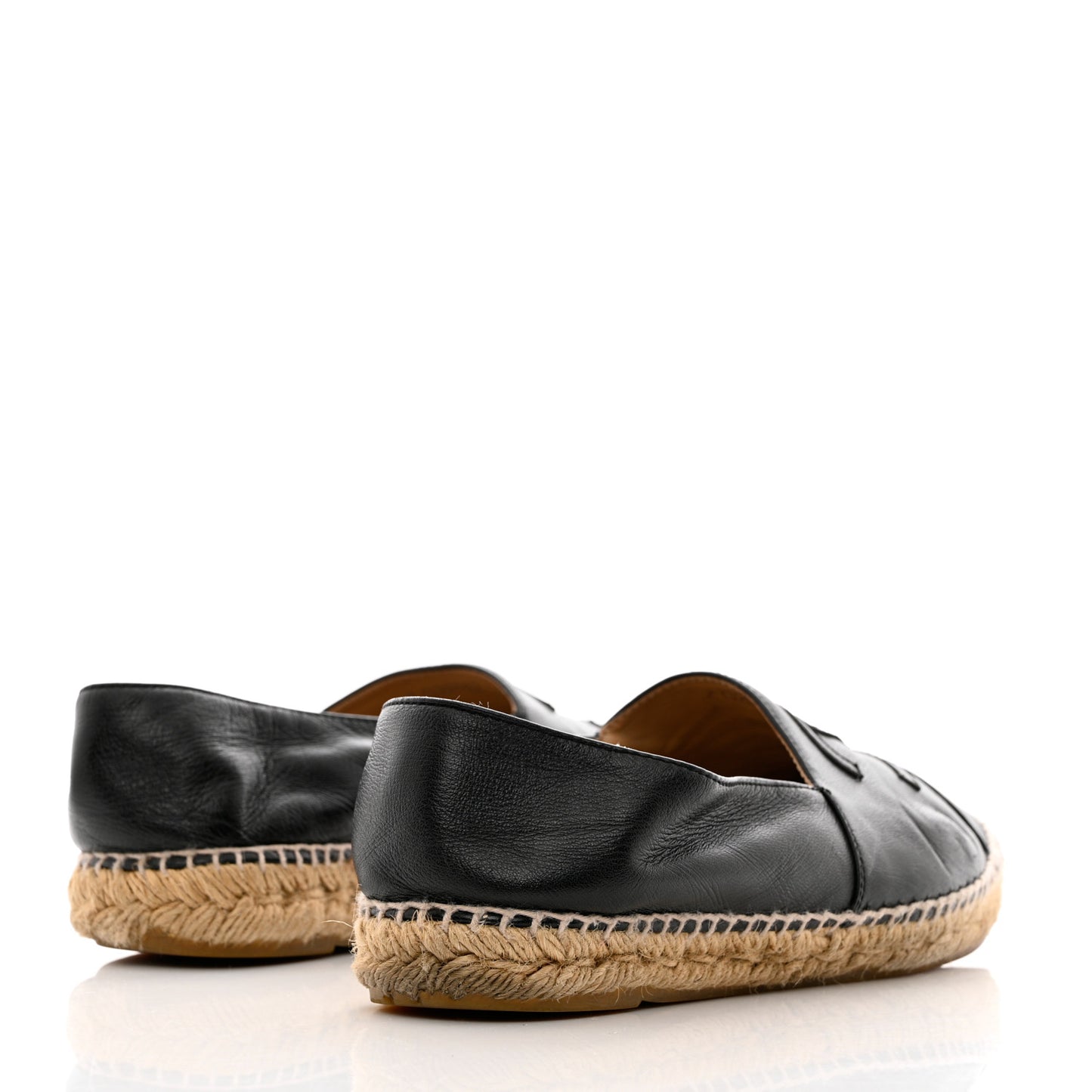 Lambskin CC Espadrilles 39 Black