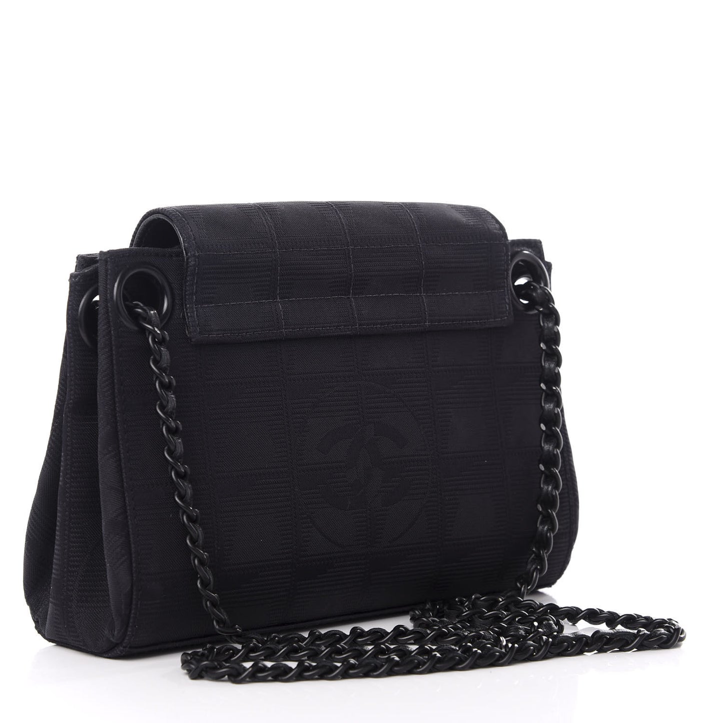 Nylon Mini Travel Accordion Flap Black