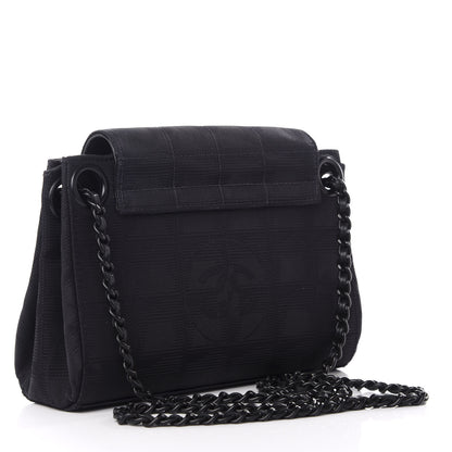 Chanel Nylon Mini Travel Accordion Flap Black 2 of 8