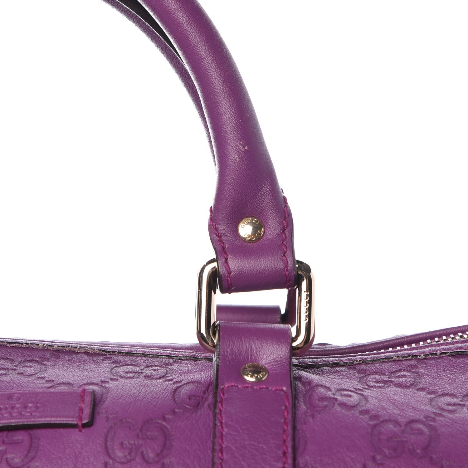 Gucci Guccissima Medium Joy Boston Purple 15 of 15