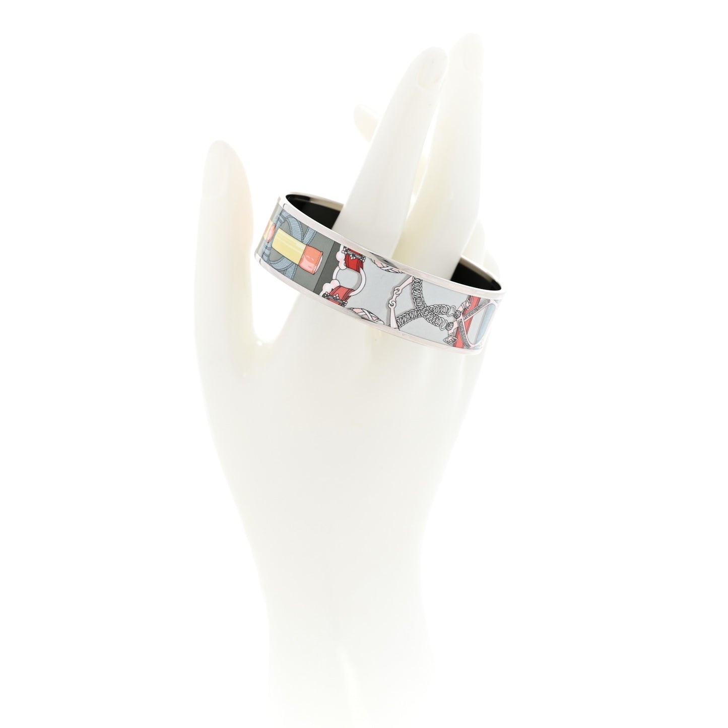 Enamel Printed Wide Cavald'Or Bracelet 70 Romantique