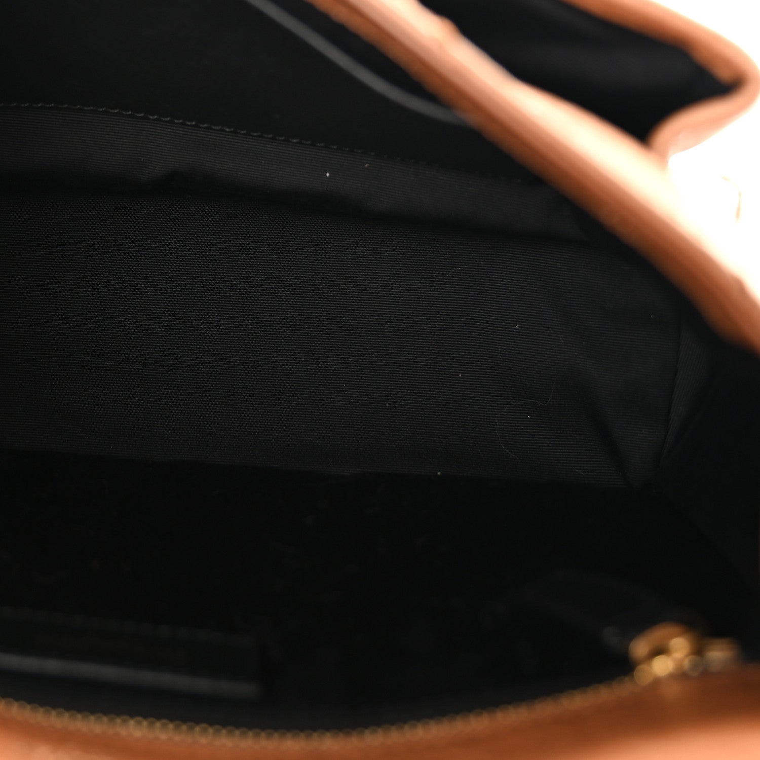 Saint Laurent Crinkled Calfskin Matelasse Monogram Medium Niki Chain Satchel Caramel 5 of 9