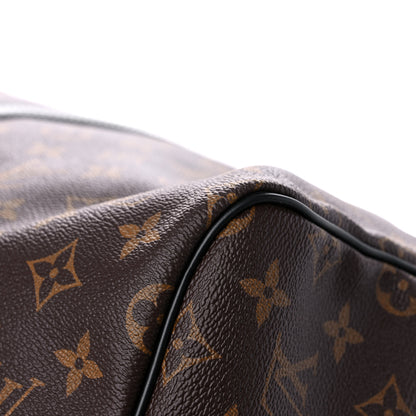 Louis Vuitton Monogram Macassar Keepall Bandouliere 55 9 of 13
