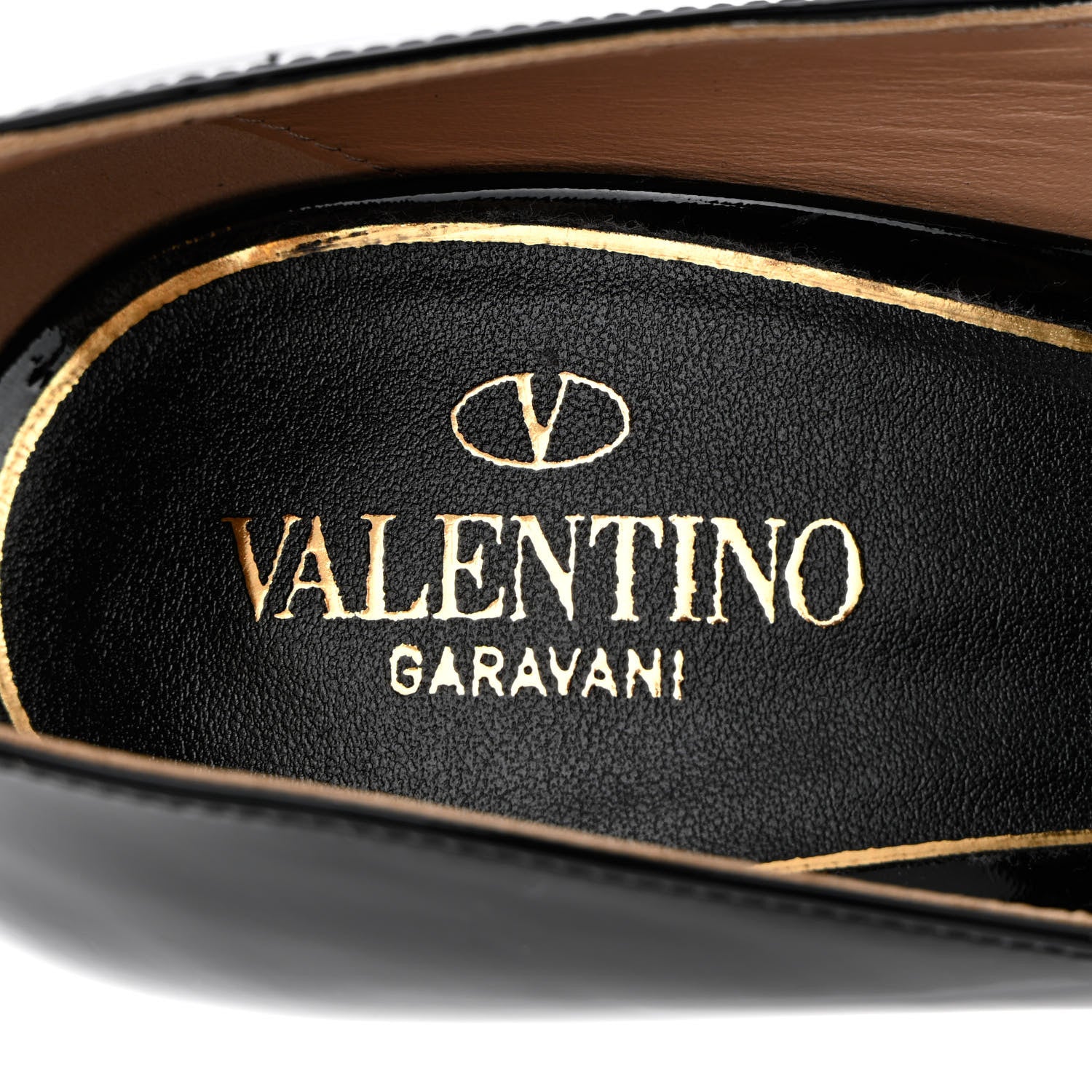 Valentino Garavani Patent Tan-Go 55/155mm Platform Pumps 39.5 Black 7 of 15