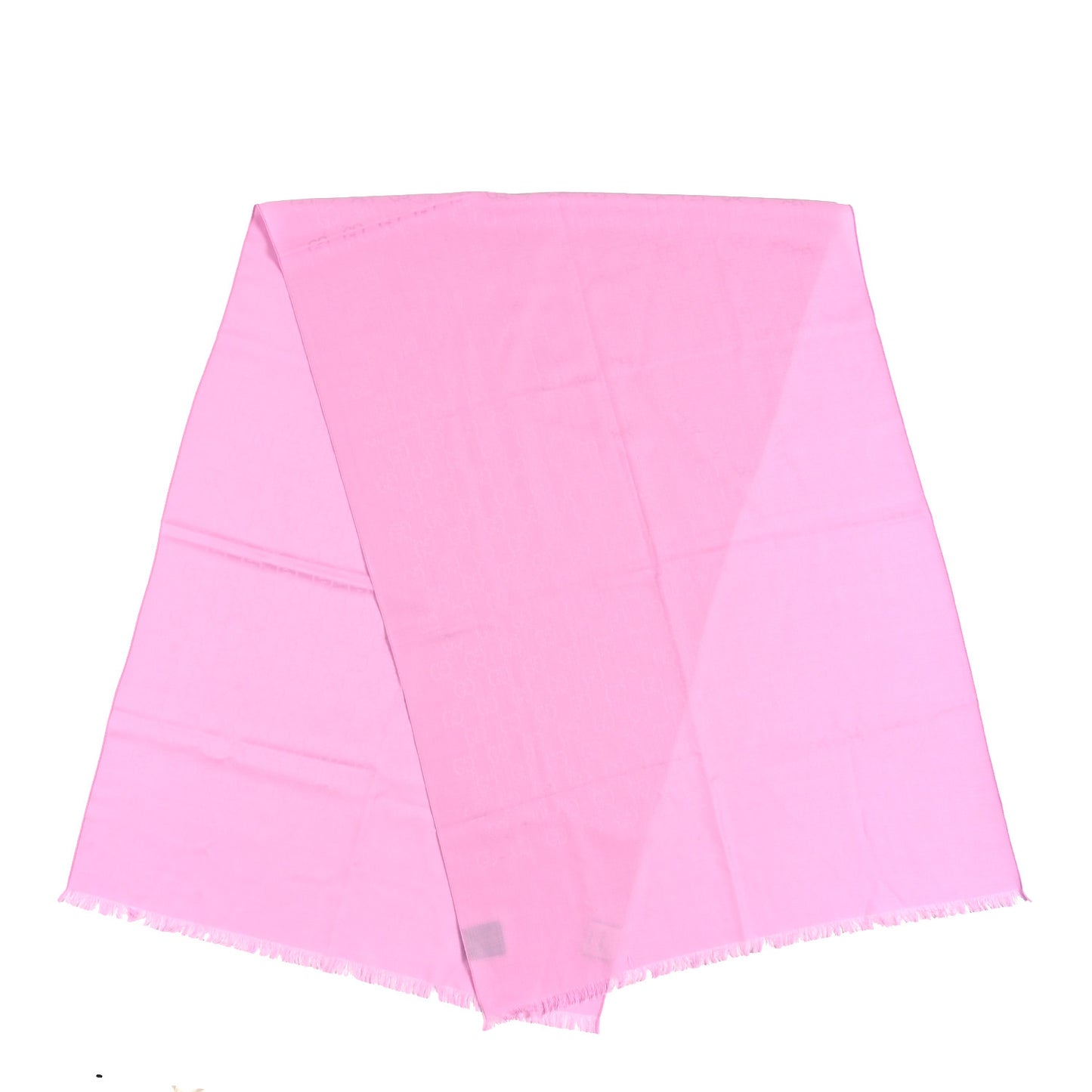 Wool Silk GG Monogram GGNat Plus Scarf Rose