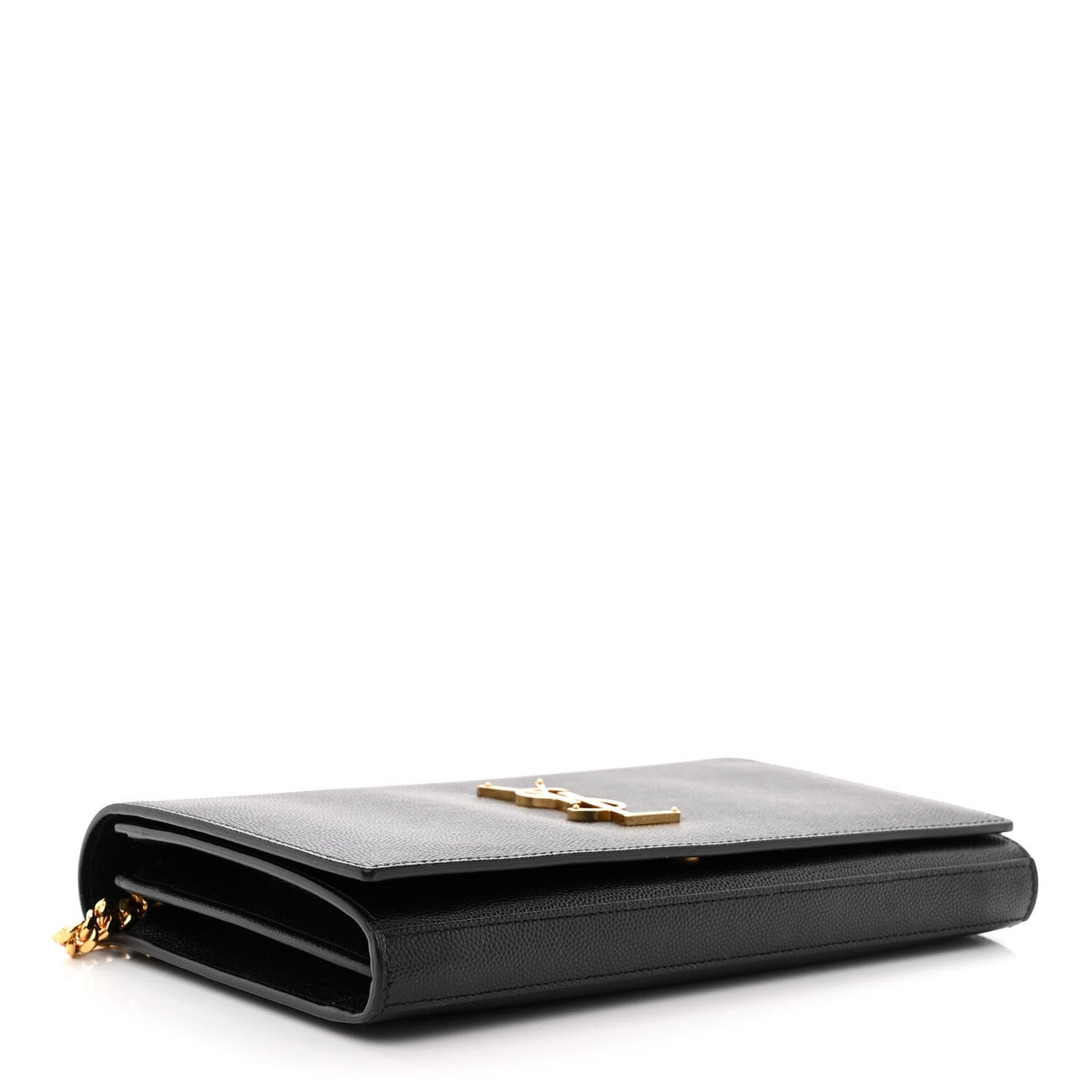 Grain De Poudre Monogram Chain Wallet Black
