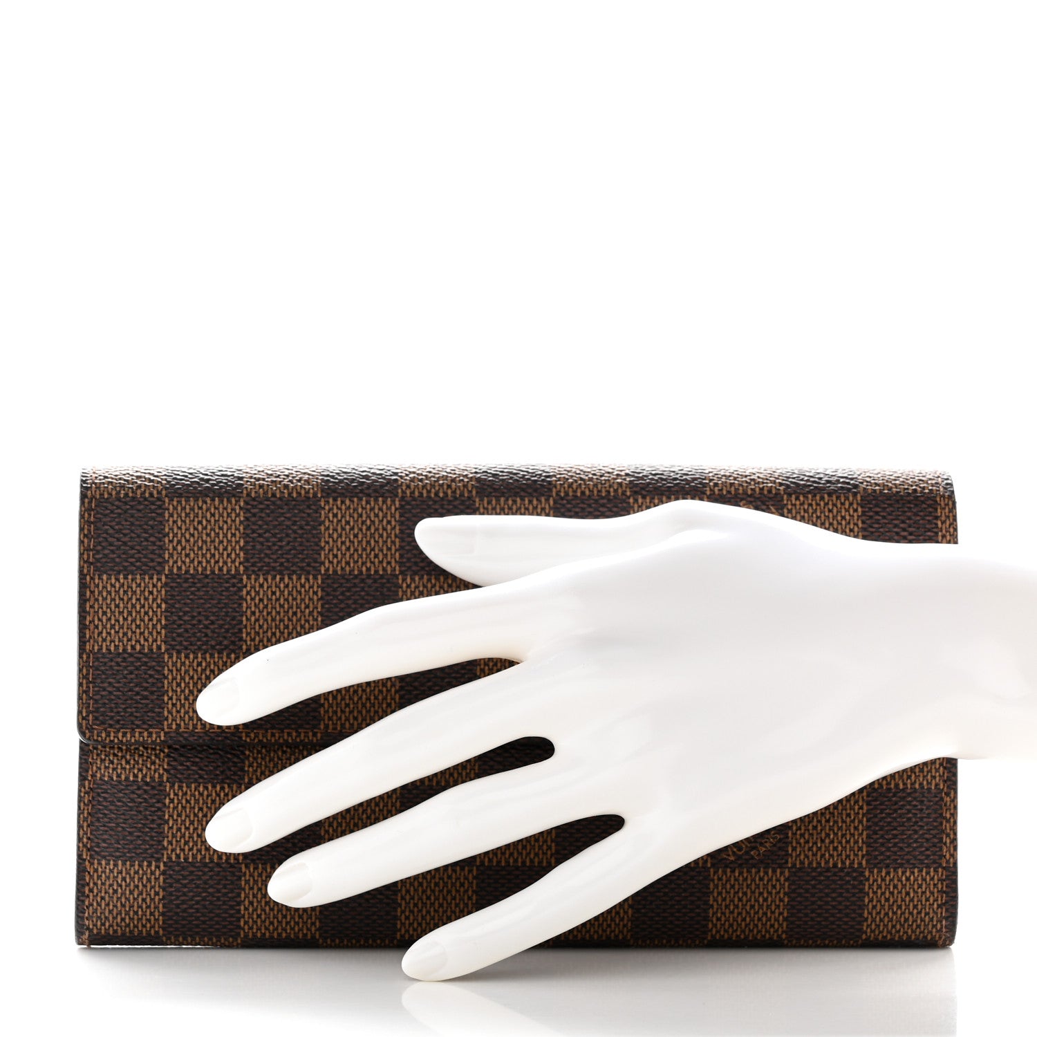 Louis Vuitton Damier Ebene Sarah Wallet 2 of 13