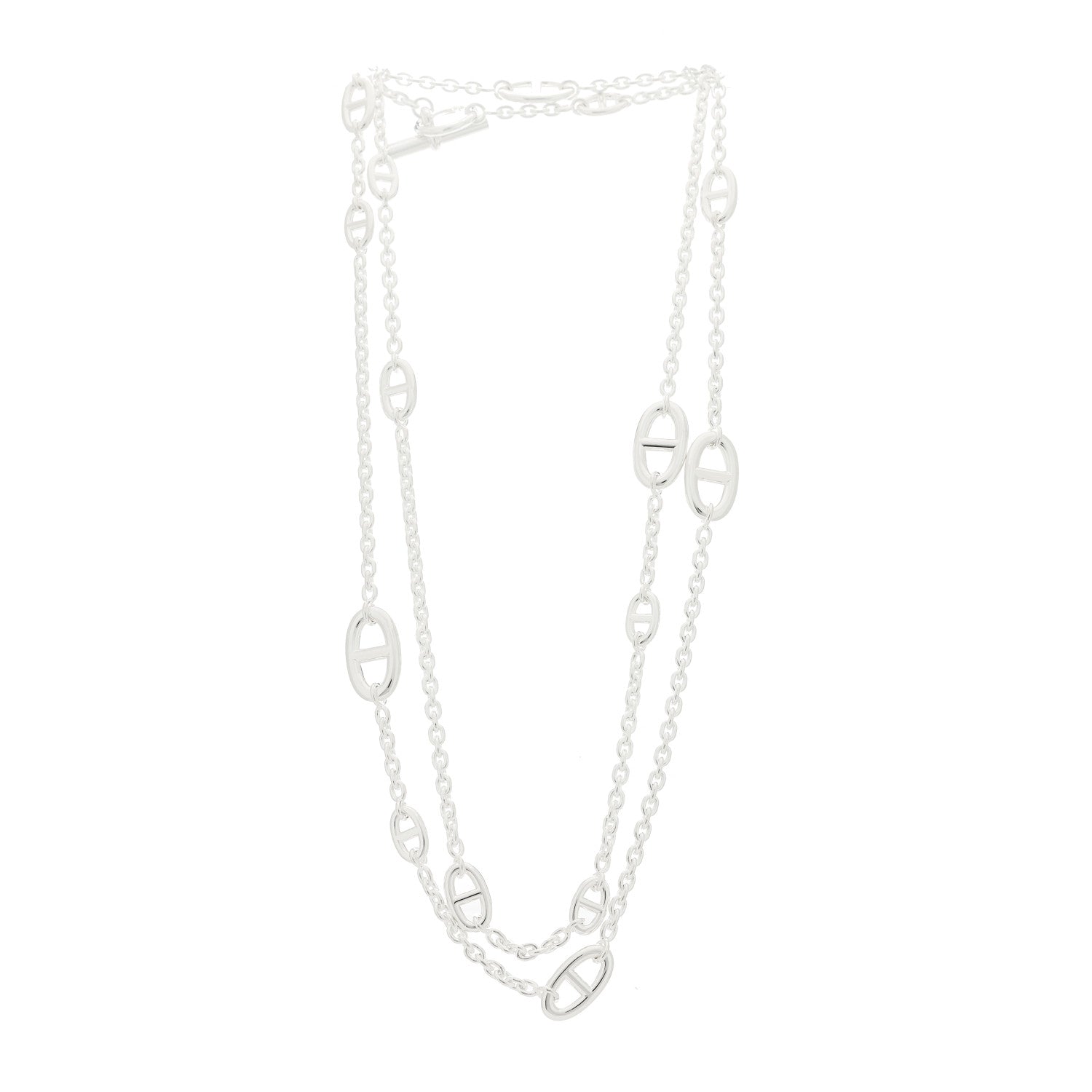 Hermes Sterling Silver Farandole Necklace 120 3 of 6