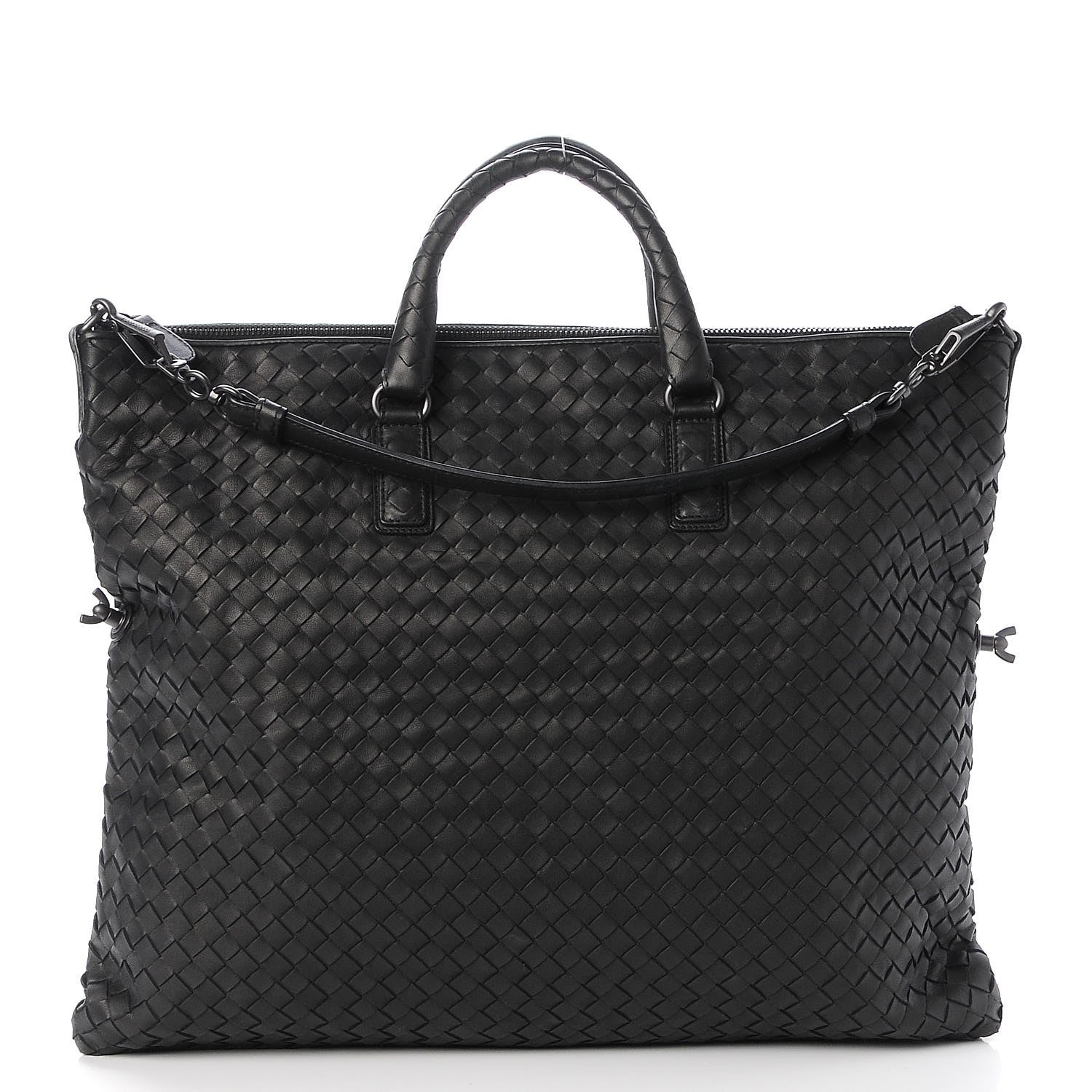 Bottega Veneta Nappa Intrecciato Medium Convertible Tote Nero Black 1 of 12