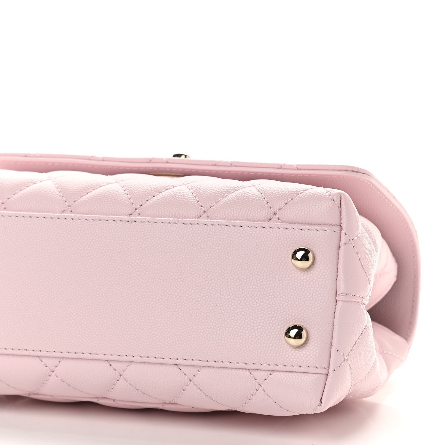 Chanel Caviar Quilted Mini Coco Handle Flap Light Pink 9 of 9