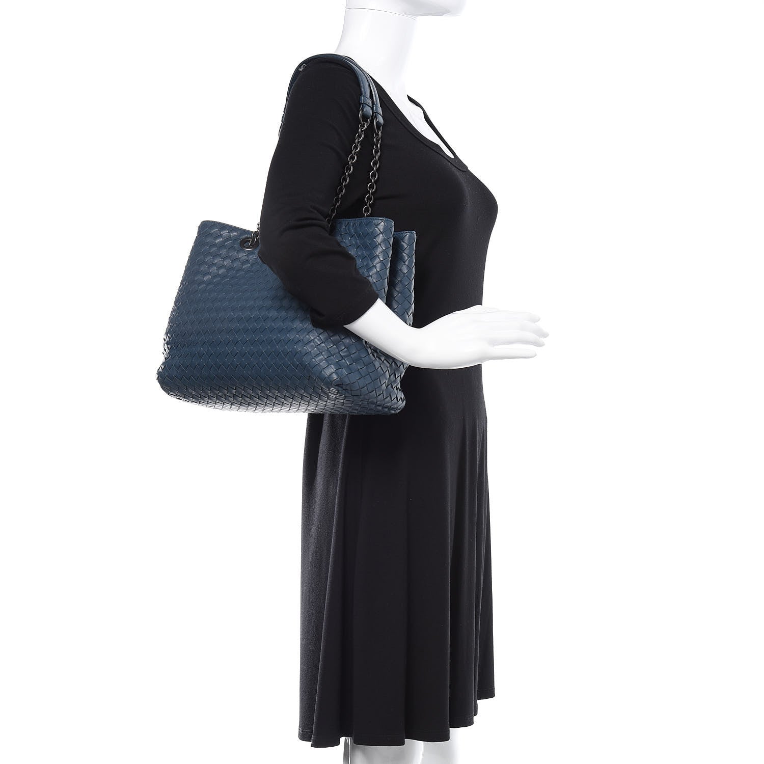 Bottega Veneta Nappa Intrecciato Medium Tote Denim 2 of 18