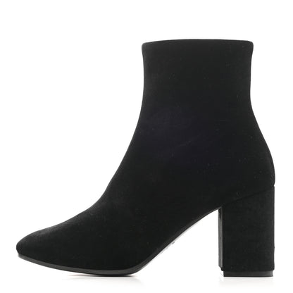 Balenciaga Smooth Velvet Ankle Boots 37.5 Black 1 of 8