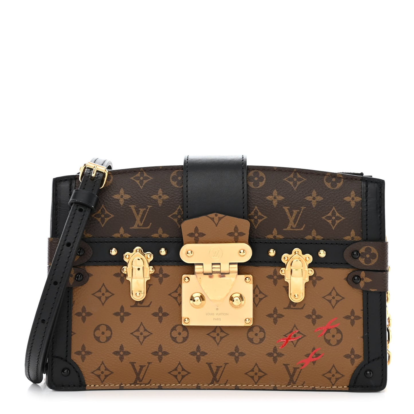 Reverse Monogram Trunk Clutch