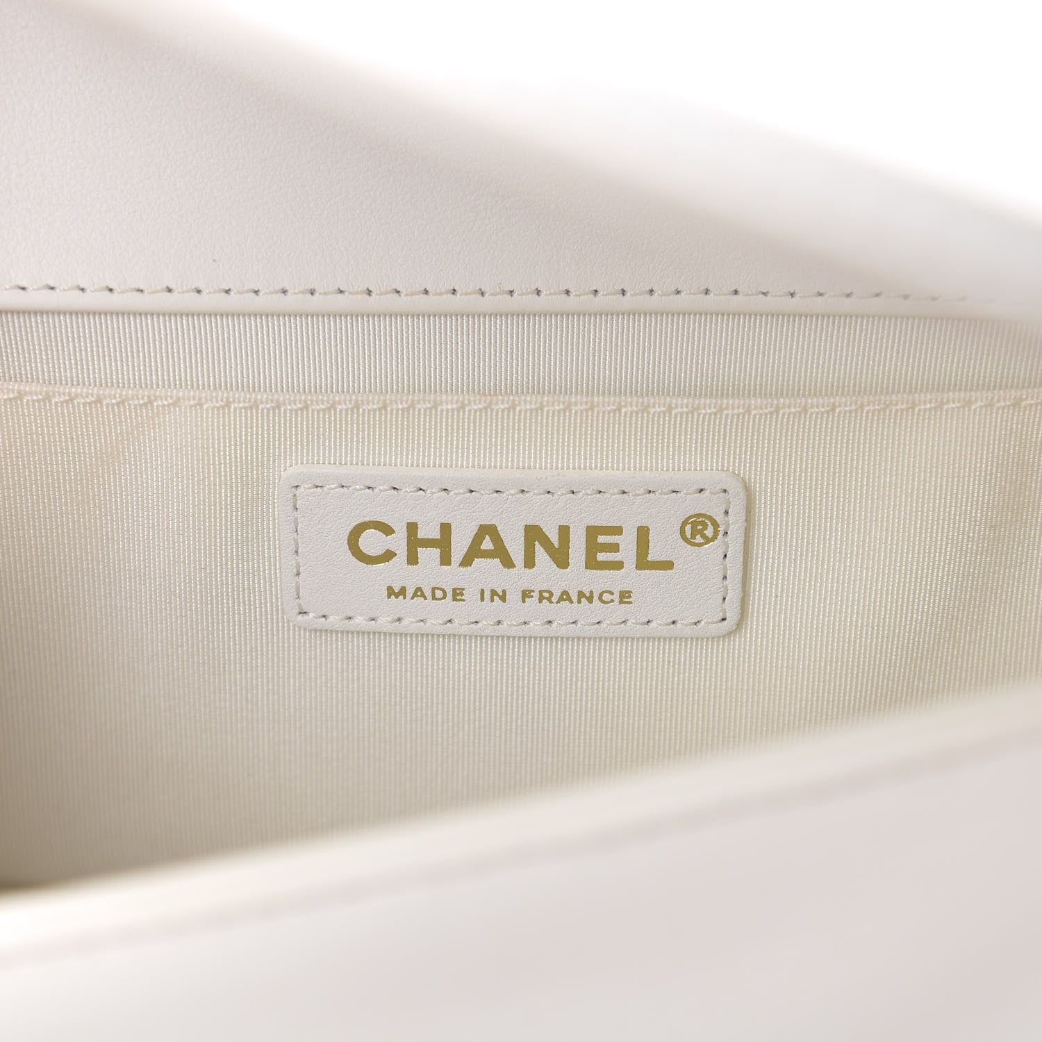 Chanel Lambskin Quilted Medium Boy Flap White 7 of 10