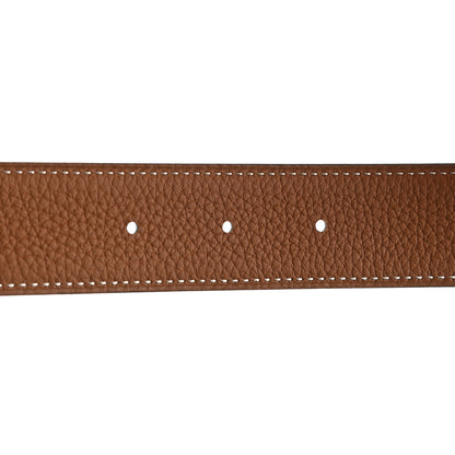 Hermes Box Togo 32mm H Belt 100 Black Gold 3 of 7