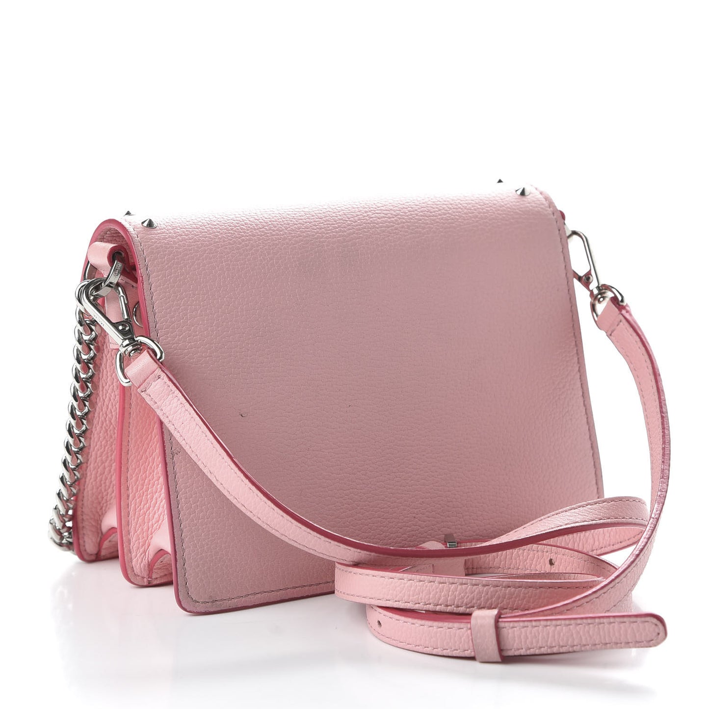 Calfskin Studded Mini Patricia Crossbody Bag Pink Blush