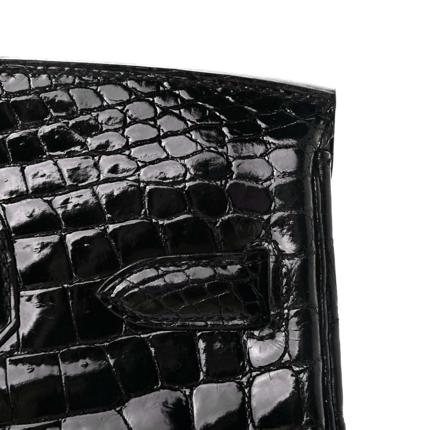 Shiny Niloticus Crocodile Birkin 30 Black
