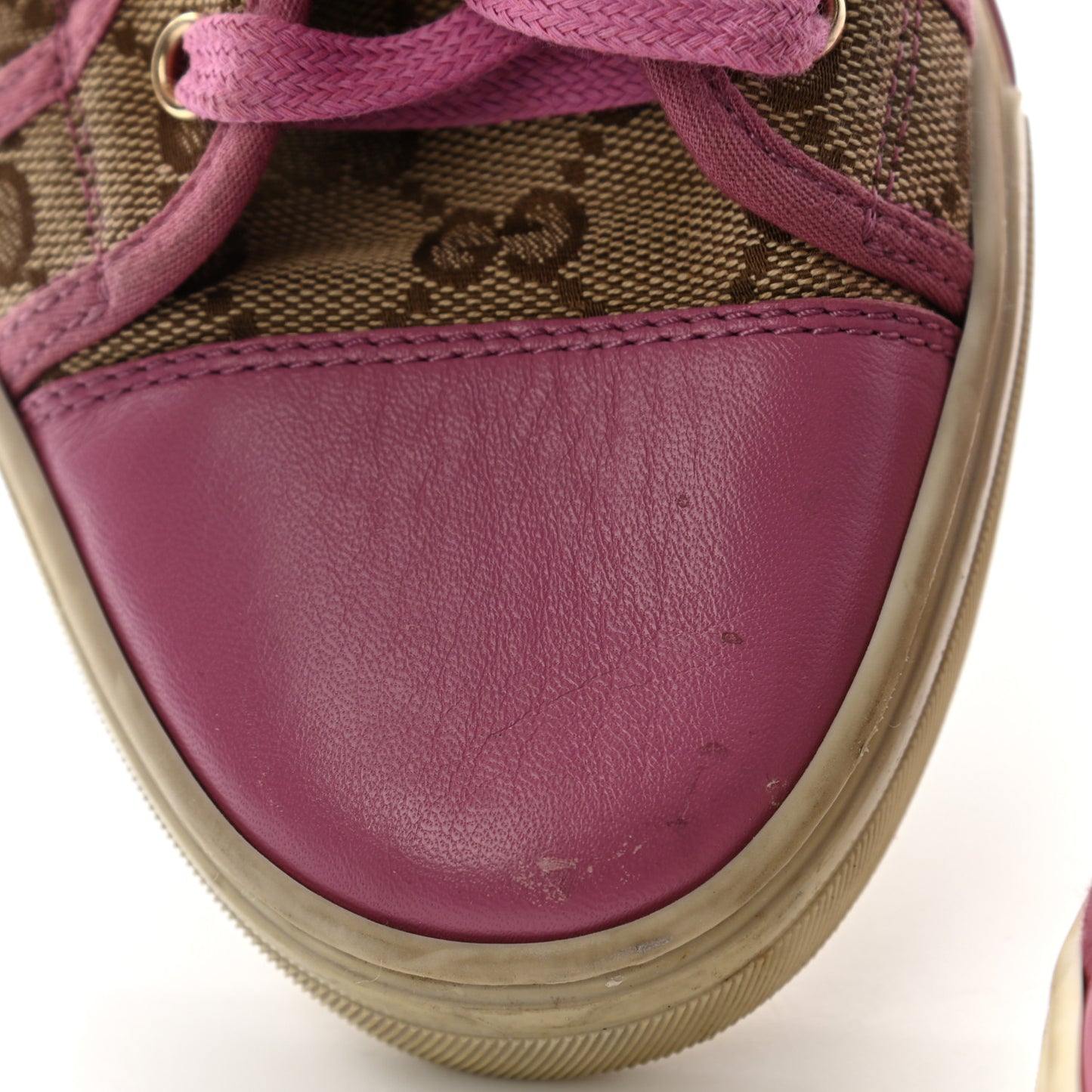 Monogram Womens Sneakers 37 Pink