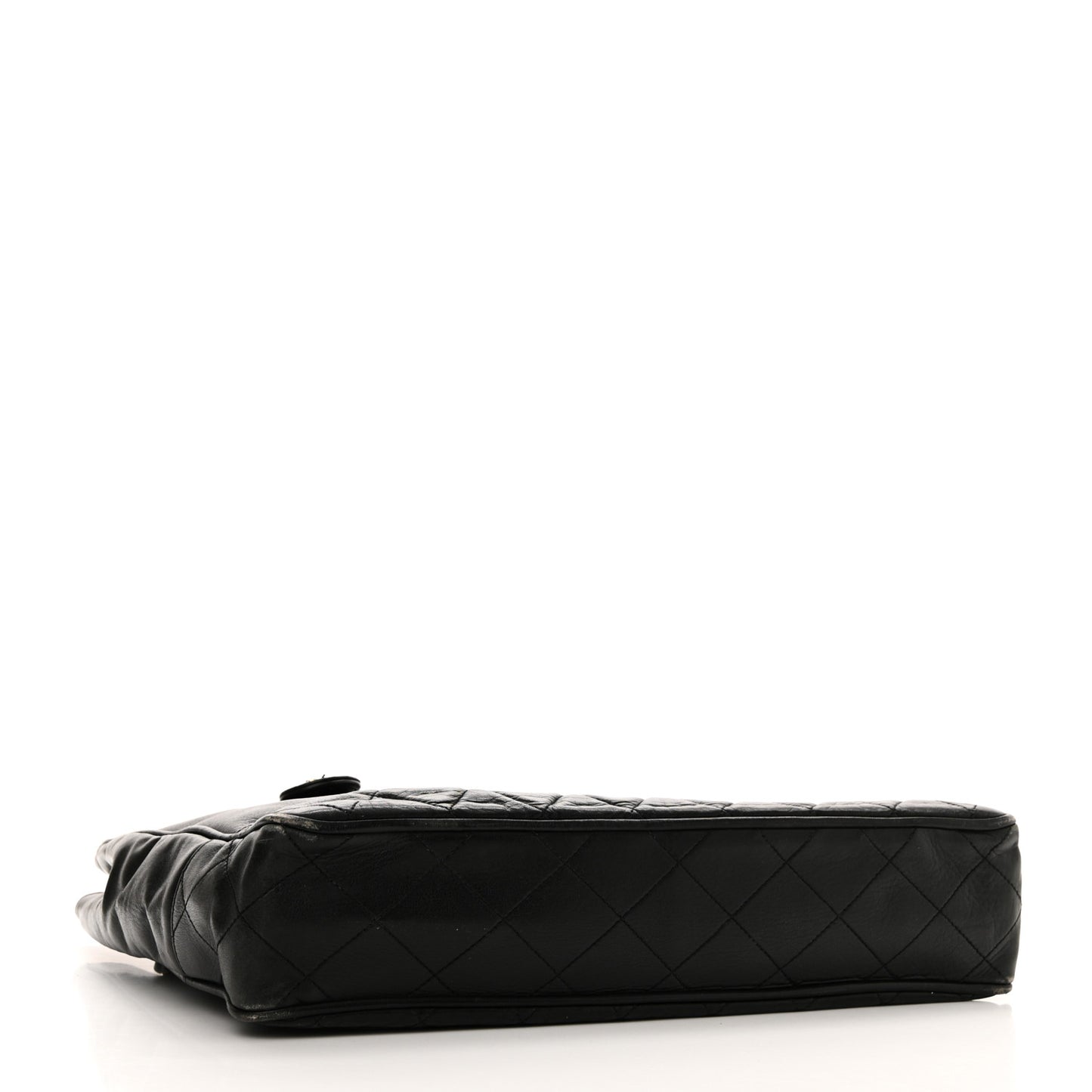 Lambskin Shopping Tote Black