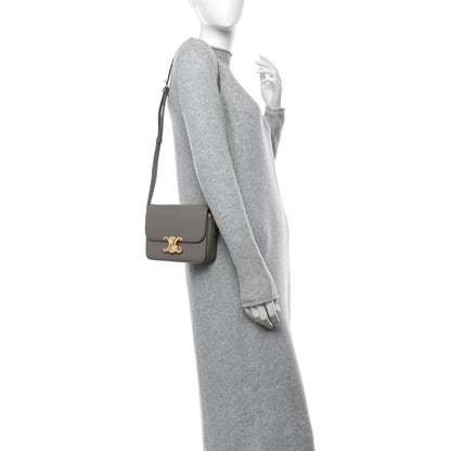 Celine Shiny Calfskin Teen Triomphe Pebble 2 of 13