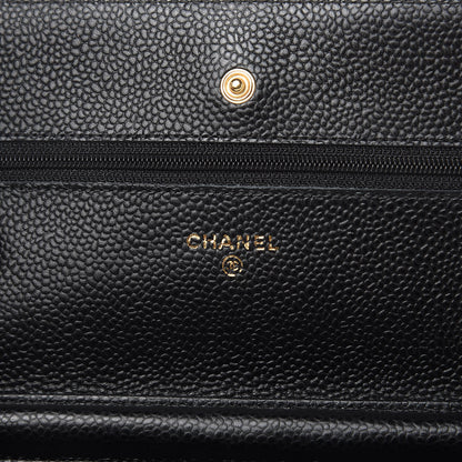Chanel Caviar Quilted Wallet On Chain WOC Black 6 of 12
