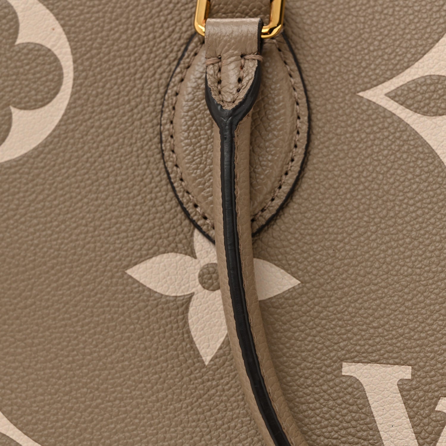 Louis Vuitton Empreinte Monogram Giant Onthego MM Tourterelle Creme 11 of 12