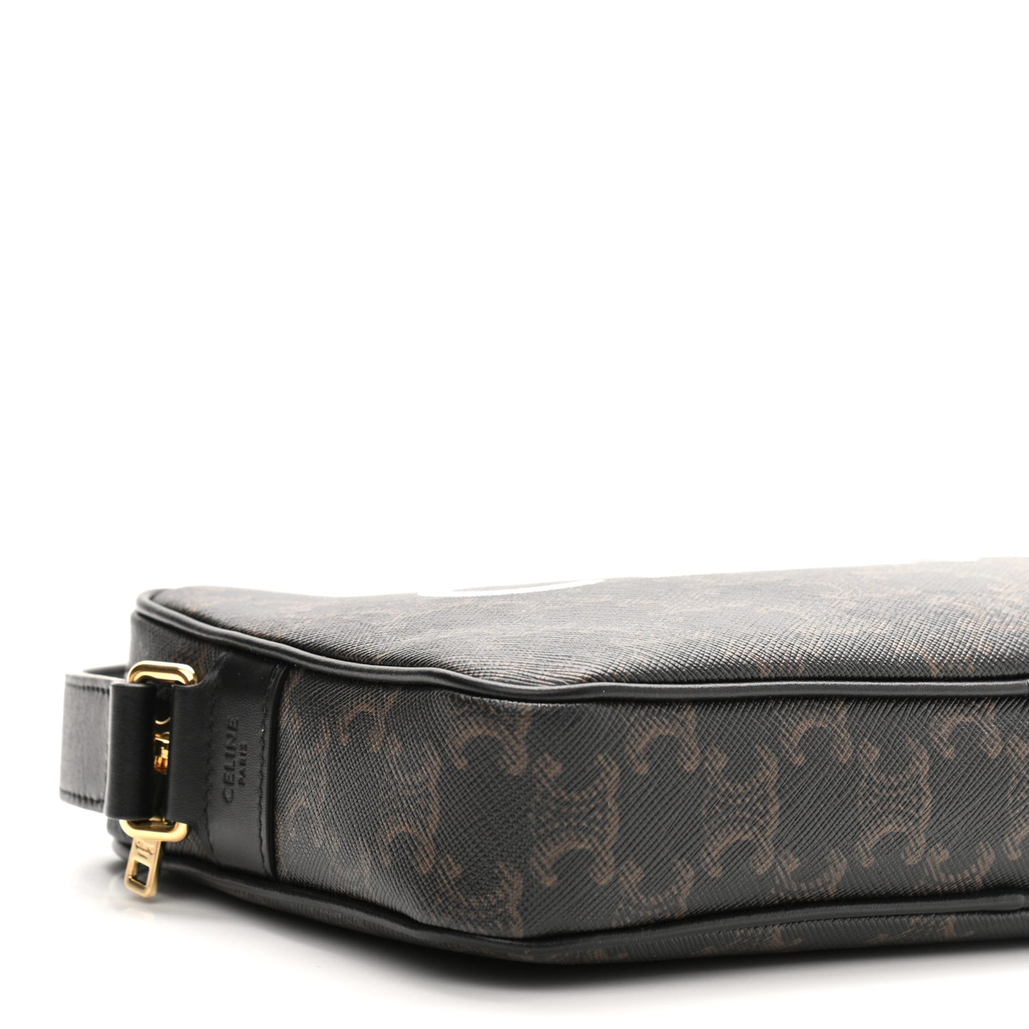 Triomphe Canvas Medium Messenger Bag Black